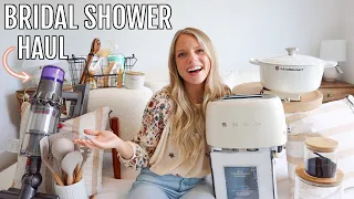 BRIDAL SHOWER HAUL// decor, kitchen supplies, appliances, + my wedding registry!