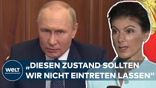 PUTINS KRIEG: Sahra Wagenknecht – "Gilt auch für die Ukraine – kompromissbereit zu sein"