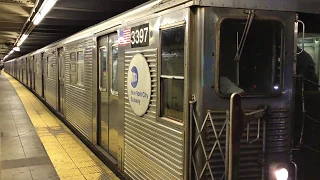 NYC Subway HD 60fps: Budd R32 A Train Departing Euclid Avenue (7/2/18)