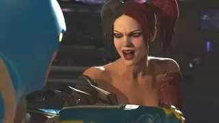 Injustice 2 - Harley Quinn Vs Batman - All Intro Dialogue/All Clash Quotes, Super Moves