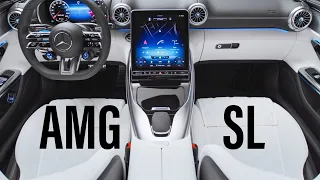 The new 2022 Mercedes-AMG SL Interior | Performance Luxury with 2+2 seats "hyperanalogue" cockpit