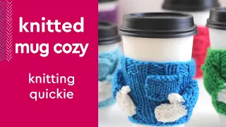 My Adorable Mug Cozies #shorts #knittingpattern #giftidea