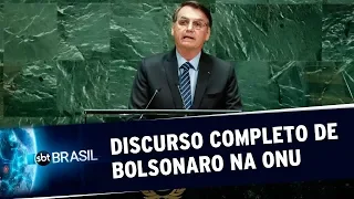 Veja a íntegra do discurso de Jair Bolsonaro na ONU