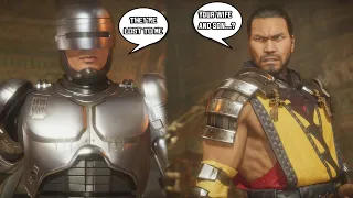 Scorpion & RoboCop Sharing Painful Memories - Mortal Kombat 11