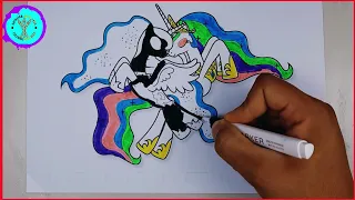 MY LITTLE PONY Coloring Pages Princesses. How to draw My Little Pony. Easy Drawing Tutorial Art🦄art🦄