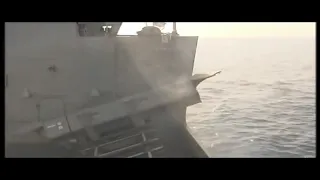 Algerian National Navy RBS-15 Mk III launch from MEKO A200 frigate