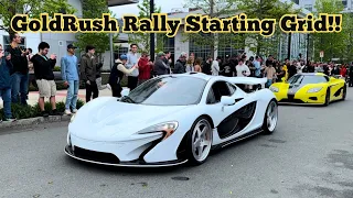 GoldRush Rally 2024 Starting Grid Vlog! Mclaren P1, Koenigsegg CCR, Exotic Car Pulls! Part 2/2