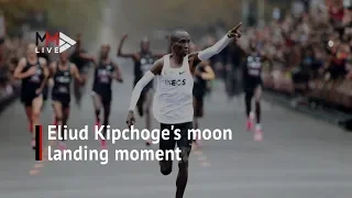 Eliud Kipchoge breaks the two-hour marathon barrier