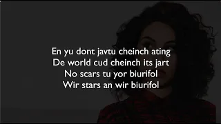 ALESSIA CARA - SCARS TO YOUR BEAUTIFUL (INGLES FACIL / LETRA FACIL/ FACIL PRONUNCIACION)