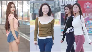 【 Tik Tok China 】 #16  Chinese Girls Fashion Style on The Street!