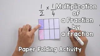 Multiplication of a Fraction by a Fraction | Paper Folding Activity