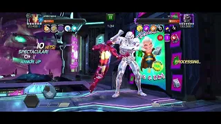 Mcoc AQ raids Ironman vs ultron boss