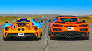 Ford GT vs Corvette Z06: CORRIDA DE ARRANCADA