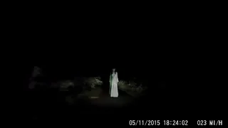 Real Ghost follows bike riders on village road - Amazing videos - Ghost Videos