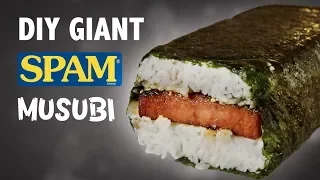 DIY GIANT SPAM MUSUBI - IN HAWAII!! 🍣🍚