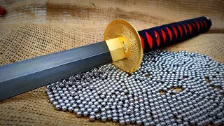 Wootz KATANA from bearing balls