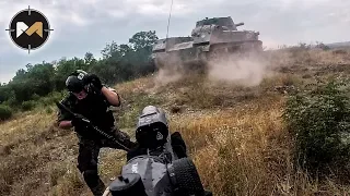 НА НАС ЕДЕТ БРОНЕТЕХНИКА. СТРАЙКБОЛ. ЗАРЯ - 3 СЕРИЯ // AIRSOFT WITH TANKS