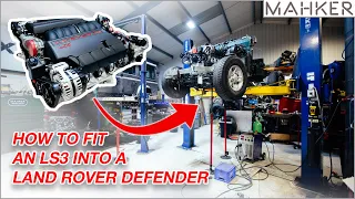 THE ONLY VIDEO YOU NEED TO WATCH ON HOW TO FIT AN LSA V8 INTO A LAND ROVER | MAHKER WEEKLY EP022