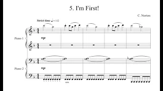 C. Norton - 5. I'm First! - Microjazz Piano duets collection 1 for piano four hands (score)