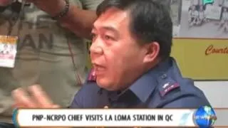 NewsLife: PNP-NCRPO Chief Valmoria visits La Loma Station in QC || Sept. 11, 2014