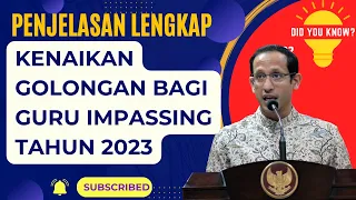 Sertifikasi Guru 2023: Kenaikan Golongan Bagi Guru Swasta Yang Sudah Impassing