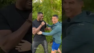 Francis ngannou meets Cristiano ronaldo