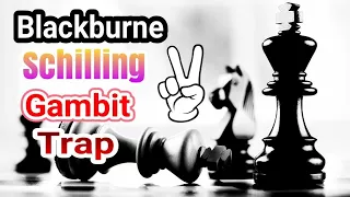 Checkmate with The Blackburne Schilling Gambit Trap | best chess tricks and traps | HINDI | OPENING