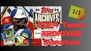 2024 Topps ARCHIVES signature series ACTIVE PLAYER EDITION 開封 1of1