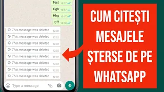WhatsApp - cum citești mesajele șterse (Android)
