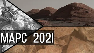 Панорамы Марса. Исследование геологии Марса роверами NASA. Поиск следов жизни в кратере Гейл. 2021