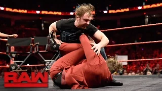 The Miz incites Dean Ambrose on the "Miz TV" set: Raw, April 17, 2017