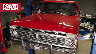 La F-100 de 1974 se baja 4 pulgadas más cerca del suelo