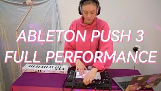 improvised performance with ableton push 3