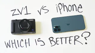 A tech review comparison l Sony Zv1 vs iphone l