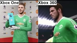 FIFA 18 - Xbox One VS Xbox 360 MAN CITY VS MAN UTD GRAPHICS COMPARISON.