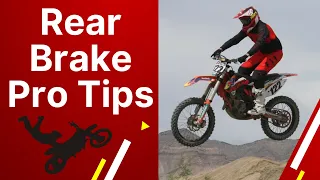 How to Properly use Rear Brake on Dirt Bike!