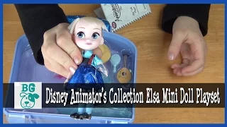 Disney Princess Frozen Elsa Mini Doll Playset Animator's Collection Toy Review