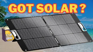 How to setup and use a Power Queen 100 Watt Portable Solar Panel !