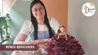 Muñeca Quinceañera con papel seda - Dinarte con Dina Castaño