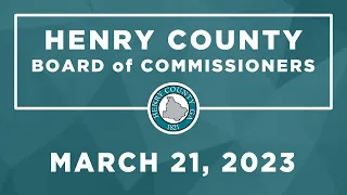 Board of Commissioners Regular Meeting | March 21, 2023