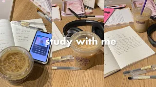 study vlog🍵📝study with me at a cafe