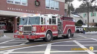 Bedford Hills FD Engine 198, Tanker 5, & Rescue 10 Responding