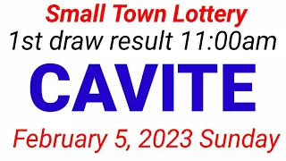 STL - CAVITE February 5, 2023 1ST DRAW RESULT