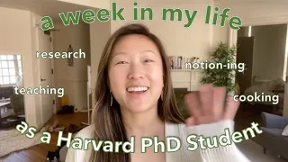 days in my life at harvard ✨ | notion, teaching & cooking | phd diaries