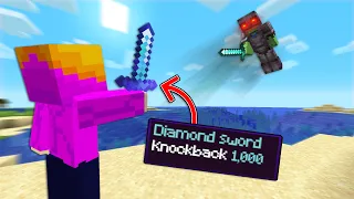 Minecraft Manhunt But, I Have KnockBack 1,000!