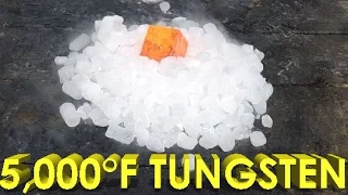 5,000 Degree Tungsten Cube Vs Dry Ice