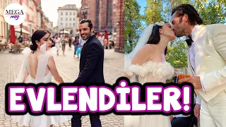 Özge Gürel ve Serkan Çayoğlu'nun masal gibi düğünü | Ebru Şahin-Cedi Osman çifti İstanbul'a döndü!