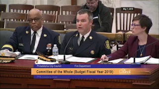 FY2019 Budget Hearing - Philadelphia Fire Department  5-1-2018