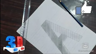 How To Make 3D Illusion drawing / Harshit's ArtWorld #2