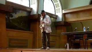 Explosive 90 year old Sax Player Marshall Allen of the Sun Ra Arkestra August 28, 2014